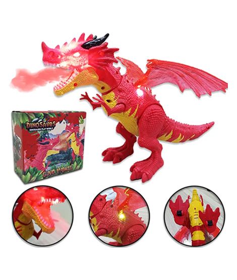 iShopping - Planet X Smoke Dragon Toy With Lights and Sound Red (PX-11684)