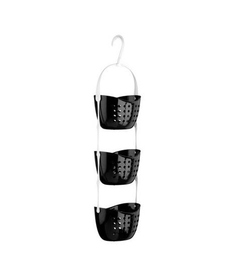 iShopping - Premier Home 3 Tier Black Shower Caddy (1601485)