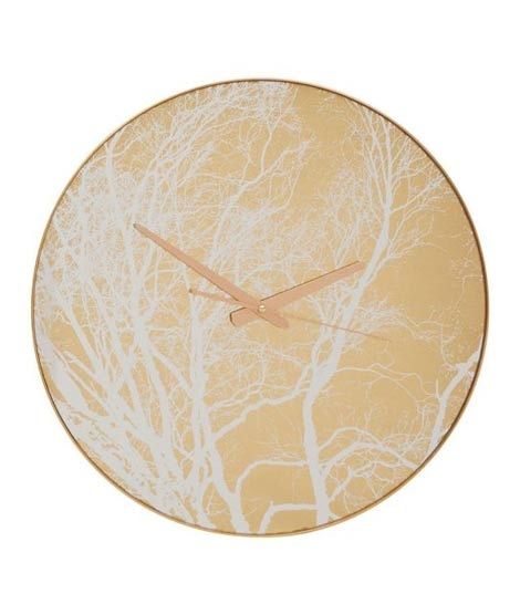 iShopping - Premier Home Celina Gold Finish Branch Design Wall Clock (5507059)