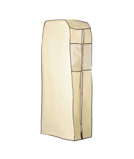 Premier Home Cream Polyester Covered Hanging Wardrobe (1901132)