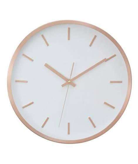 iShopping - Premier Home Elko Large 3D Effect Copper Hued Wall Clock (2201088)