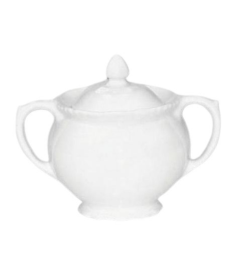 iShopping - Premier Home Embossed Sugar Bowl White (80124CN)