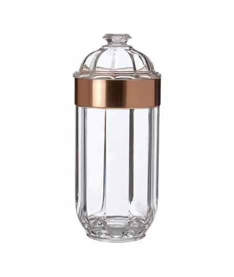 iShopping - Premier Home Large Rose Gold Acrylic Canister (1601671)