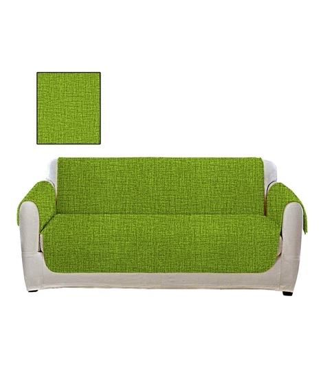 Maguari Printed Textured 5 Seater Sofa Cover Green