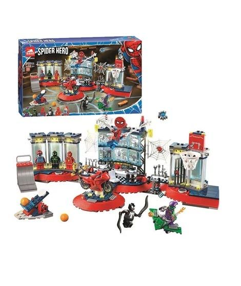 iShopping - Planet X Marvel Hero Spider Man Attack Spider Lair Building Blocks (PX-11331)