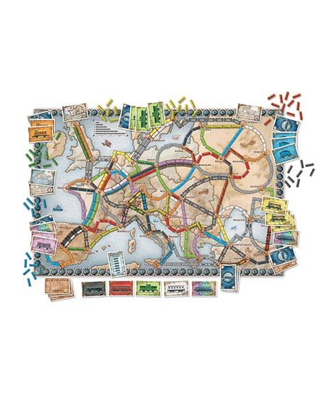 iShopping - Planet X Ticket to Ride Europe trategy Board Game For Kids (PX-11886)