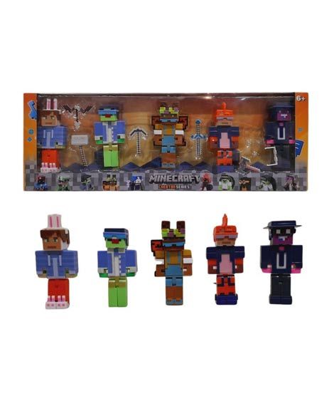 iShopping - Planet X Minecraft Action Figure Set For Kids (PX-12039) 