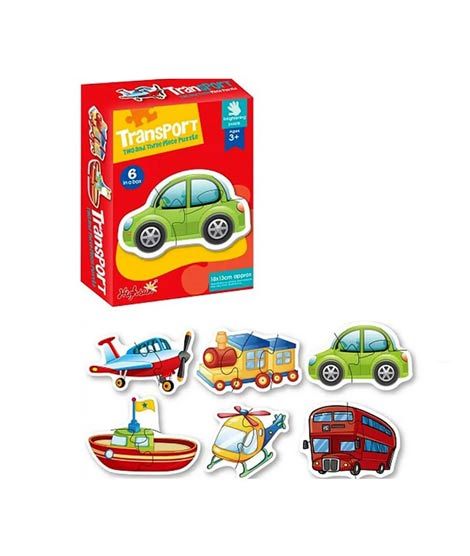 iShopping - Planet X Transport 2 and 3 Piece Puzzle Set For Kids (PX-12139)