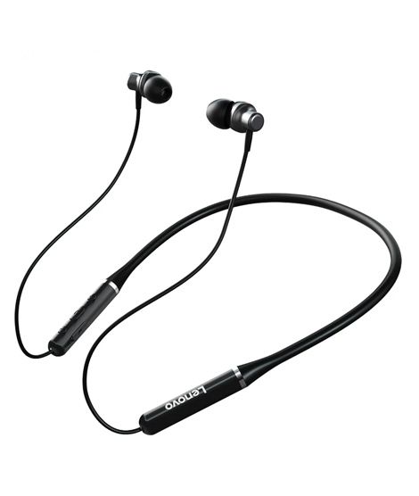 Lenovo Neckband Bluetooth Headset Black (QE03)