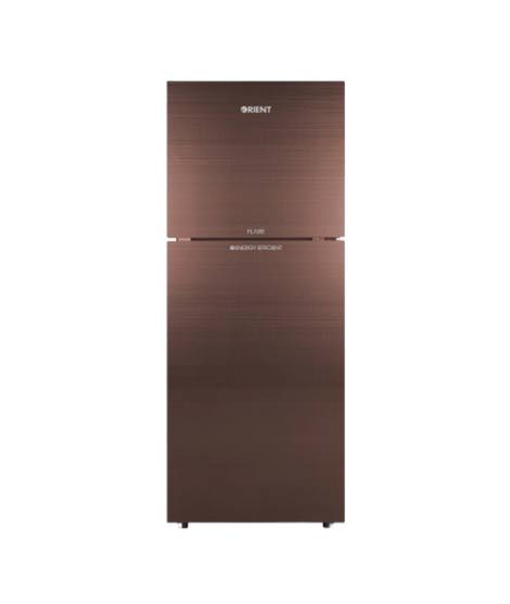 Orient Flare 470 Freezer-On-Top Glass Door Refrigerator 17 Cu Ft Radiant Lilac