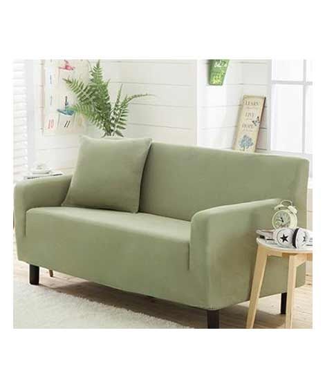 Rainbow Linen Jersey Sofa Cover 1 Seater Light Green