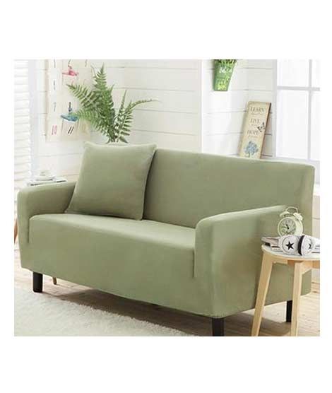 Rainbow Linen Jersey Sofa Cover 5 Seater Light Green