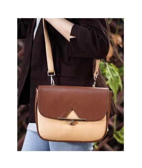 iShopping - Rangoon Baguette Belt Bag For Women Two Tone