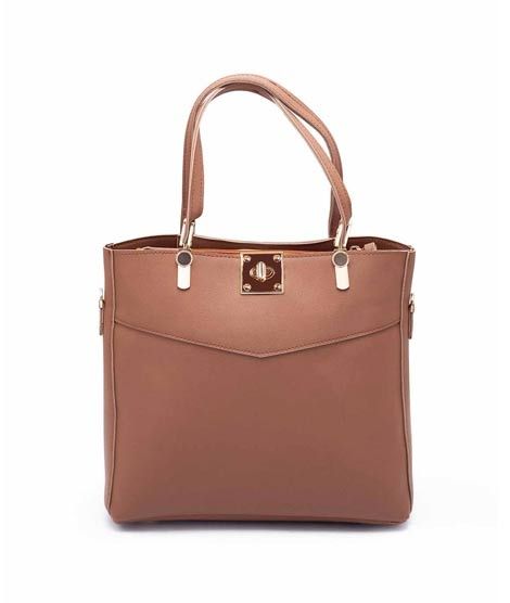 Rangoon Double Handle Tote Bag For Women Brown