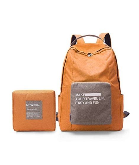 Rangoon Foldable Travel Backpack Orange