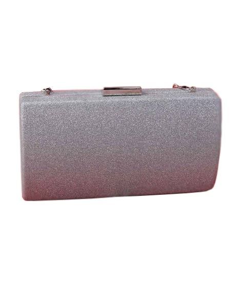 Rangoon Long Fancy Clutch For Women Silver