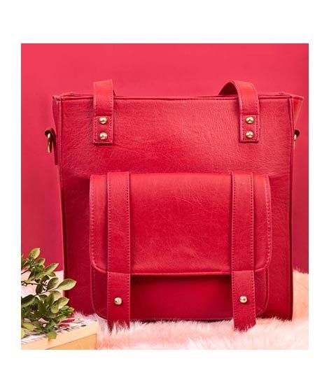 Rangoon Messenger Bag For Women Red