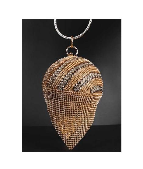 Rangoon Round Ball Clutch For Women Golden