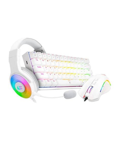 iShopping - Redragon 3 In 1 RGB Gaming Combo Set - White (S129W)