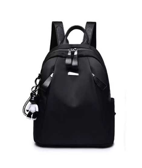 Saad Collection Luxury Drawstring College Bag For Women Black