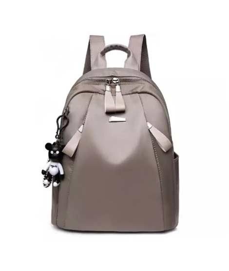 Saad Collection Luxury Drawstring College Bag For Women Grey