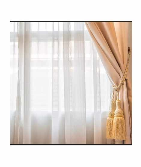 Sajid Zaib Panel Curtain Shafoon Copper Pack of 2