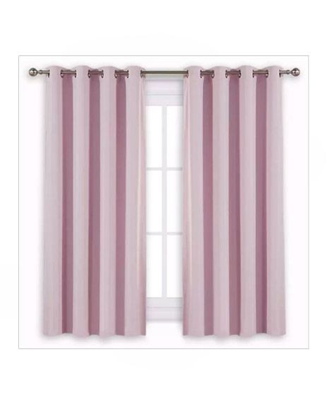 Sajid Zaib Velvet Jacquard Curtains 2 Pcs Pink