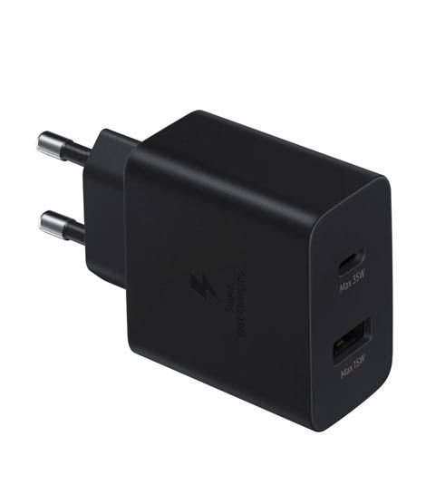 iShopping - Samsung 35W PD 2 Pin Charging Adapter Black