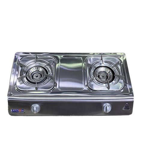 iShopping - Sanyo 2 Burners Gas Stove Silver (R-08)