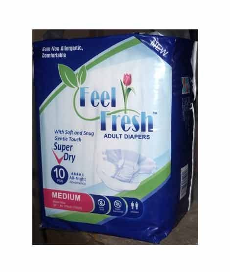 Sawanki Feel Fresh Adult Diaper Medium Pack of 10