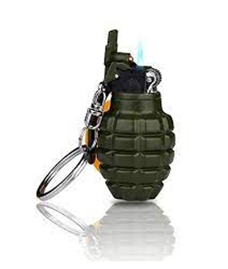 iShopping - Shop Zone Refillable Butane Gas Hand Grenade Lighter