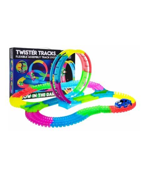 iShopping - ShopEasy Twister Track Glow-In-The-Dark Race Track