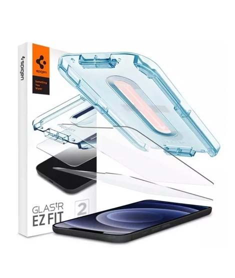 iShopping - Spigen EZ Fit Screen Protector For iPhone 12 Mini Pack Of 2