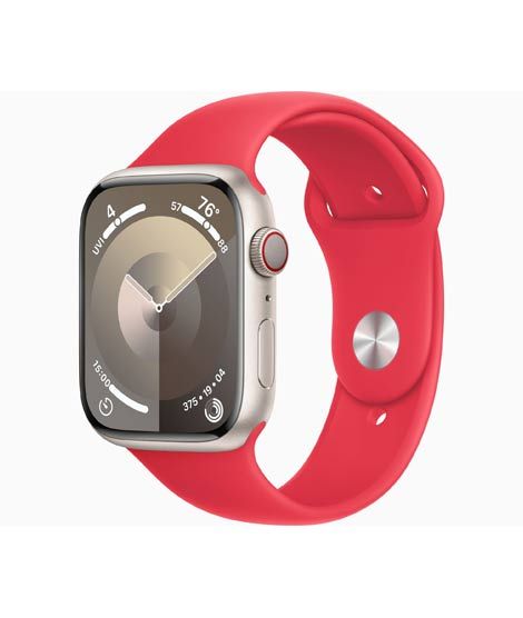 Apple Watch Series 9 Starlight Aluminum Case With Sport Band