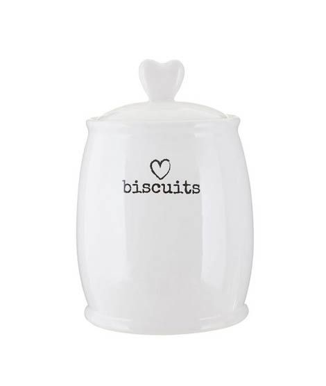 iShopping - Premier Home Charm Biscuit Canister - White (722727)