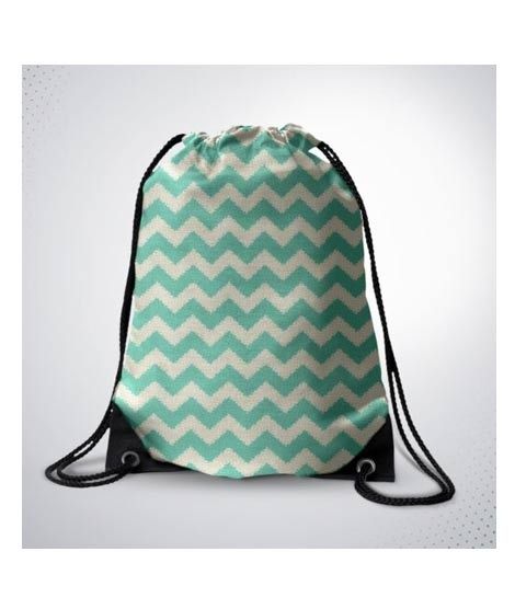 Traverse Zigzag Printed Drawstring Bag (T269DRSTR)