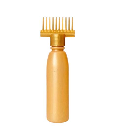 iShopping - The Rubian Store Golden Plastic Oil Comb Bottle for Hairs