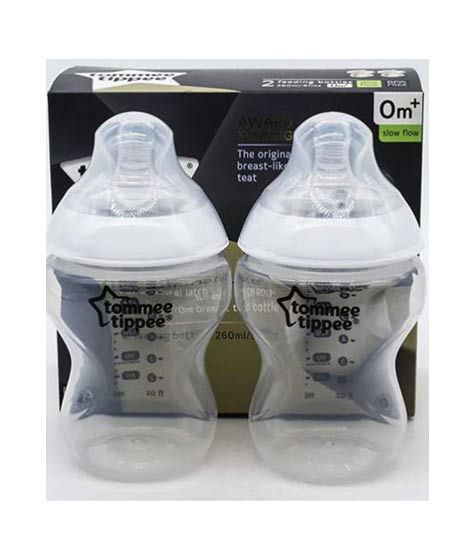 iShopping - Tommee Tippee Ctn 9oz Pp White Wide Neck Bottles Pack of 2 (TT 422112)