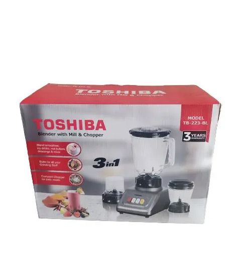 iShopping - Toshiba 3 In 1 Juicer Blender Black (TB-223-BL)