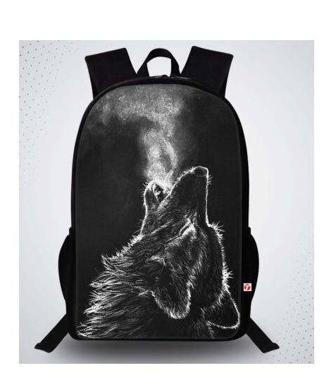 Traversa Wolf Digital Printed Backpack (T170TWH)