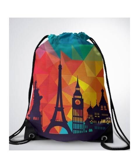 iShopping - Traverse Paris Digital Printed Drawstring Bag (T557DRSTR)