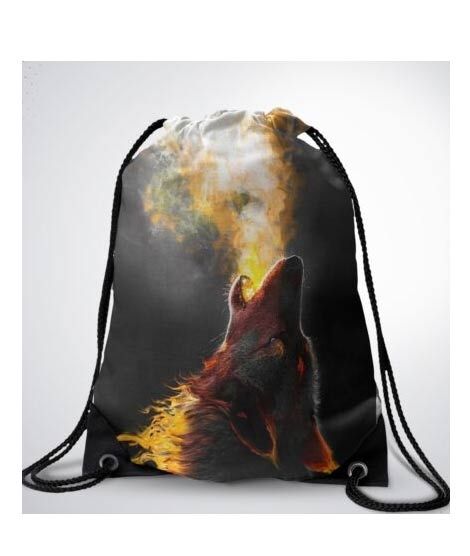 iShopping - Traverse Wolf Digital Printed Drawstring Bag (T551DRSTR)