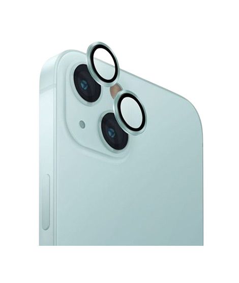 iShopping - Uniq Optix Aluminium Camera Lens Protector For iPhone 15/15 Plus - Cool Mint