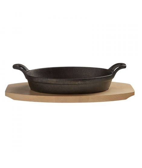 iShopping - Premier Home Hygge Oval Serving Dish on Wood Tray (408264)