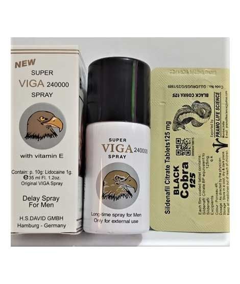 iShopping - Viga 240000 Delay Spray With Black Cobra Tablets