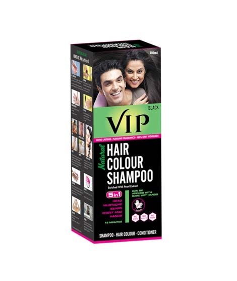 iShopping - Shop Zone Vip Natural Hair Colour Shampoo Black 180ml