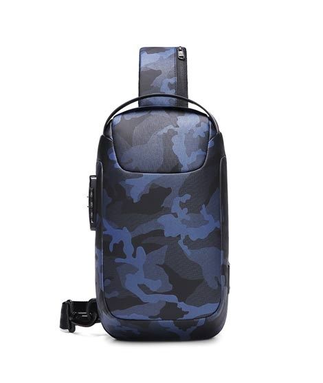 Aopinyou Fanny Pack Crossbody Bag For Men Army Blue (AP-37)