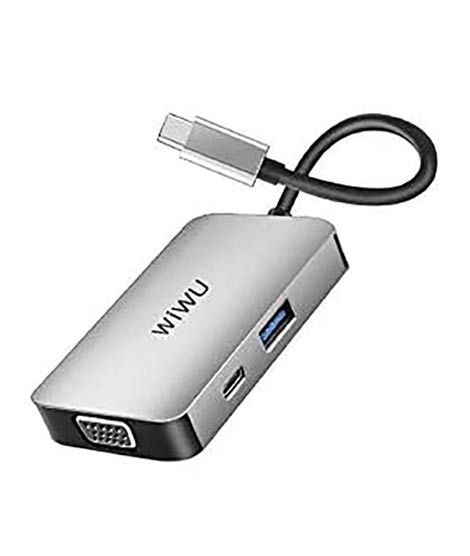 Wiwu Alpha 5 In 1 USB-C Hub Grey (513HVP)