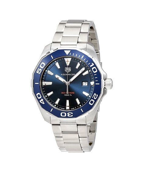 TAG Heuer Aquaracer 43mm Men's Watch Silver (WAY101C.BA0746) - Without Warranty