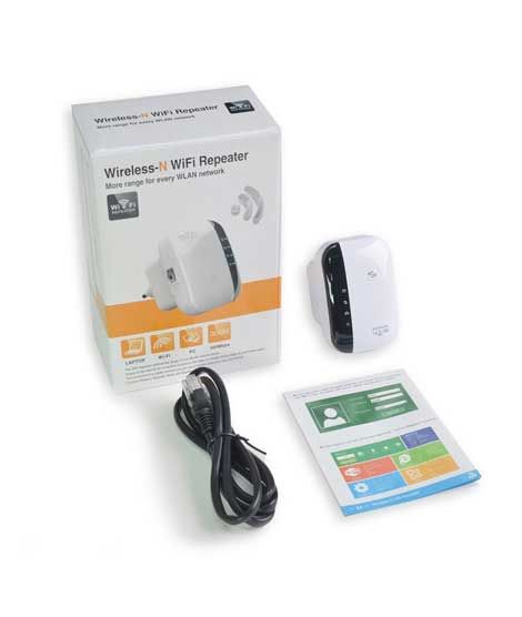 Wireless-N 300Mbps WiFi Range Extender White